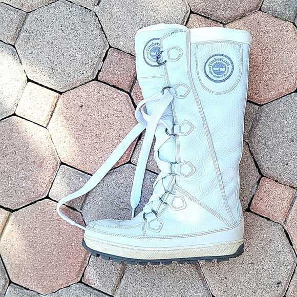 RARE Timberland Mukluk white lace up snow boot size 7 - Picture 10 of 14